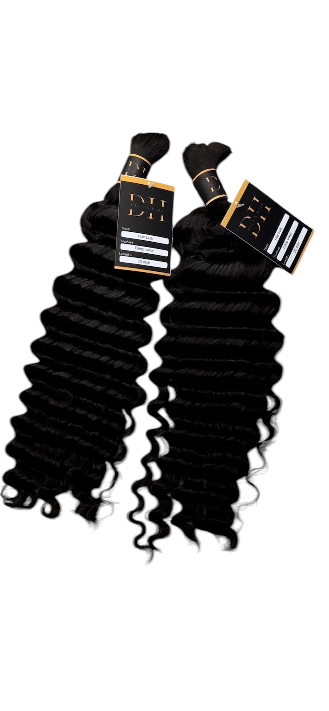 Cheveux vierges ondulés profonds (tressage en vrac)