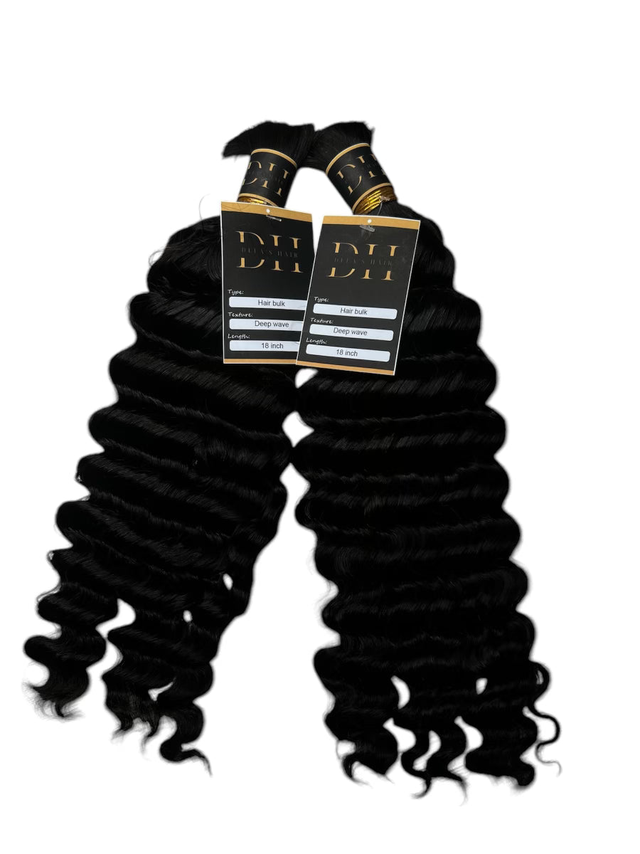 Cheveux vierges ondulés profonds (tressage en vrac)