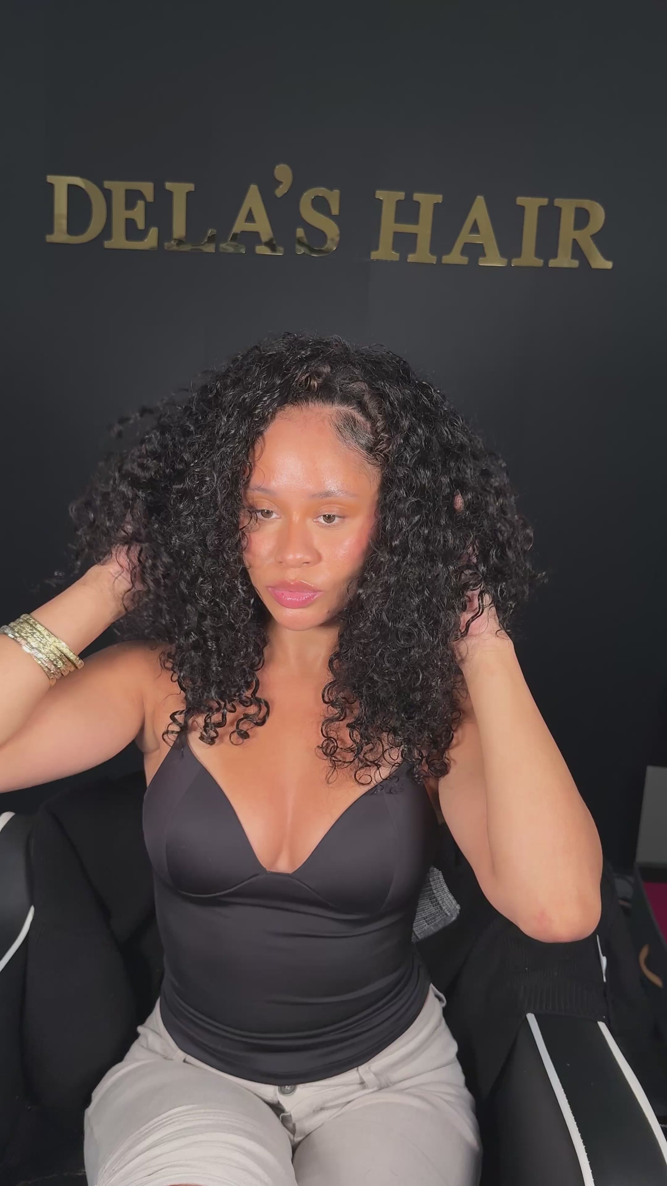 Indian Curly Half Wig