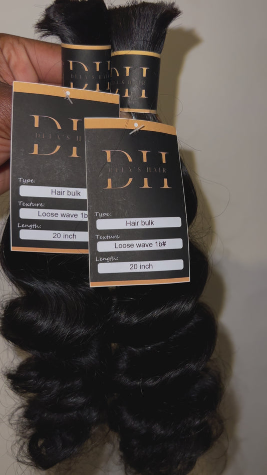 Loose wave boho bulk (human hair)